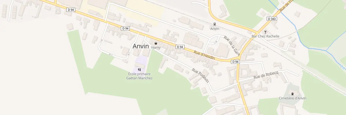 Plan du 166 Rue d’Hesdin à Anvin