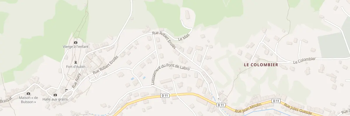 Plan du 22 Rue Robert Erolès à Aubin