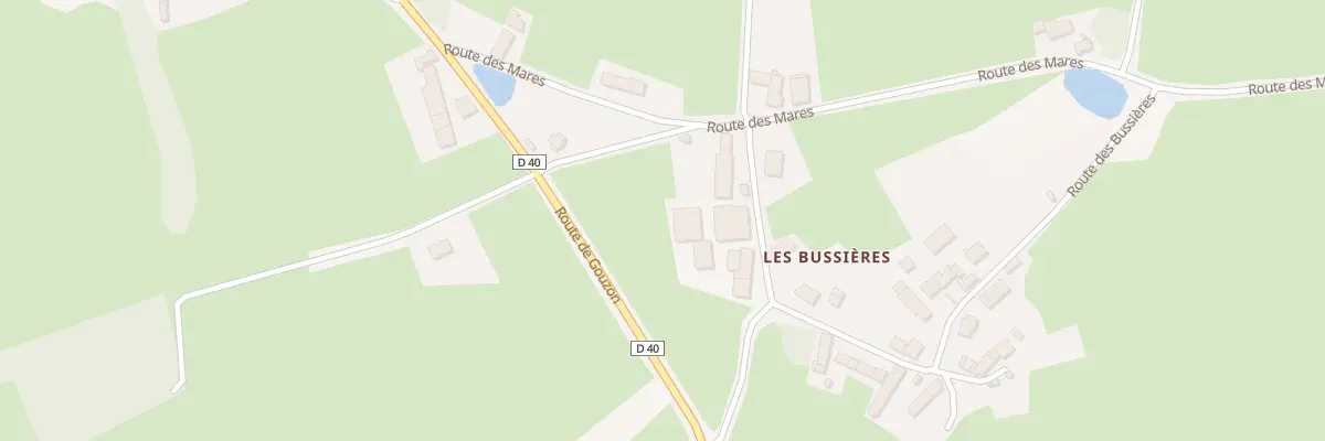 Plan du 30 Les Bussieres à Gouzon