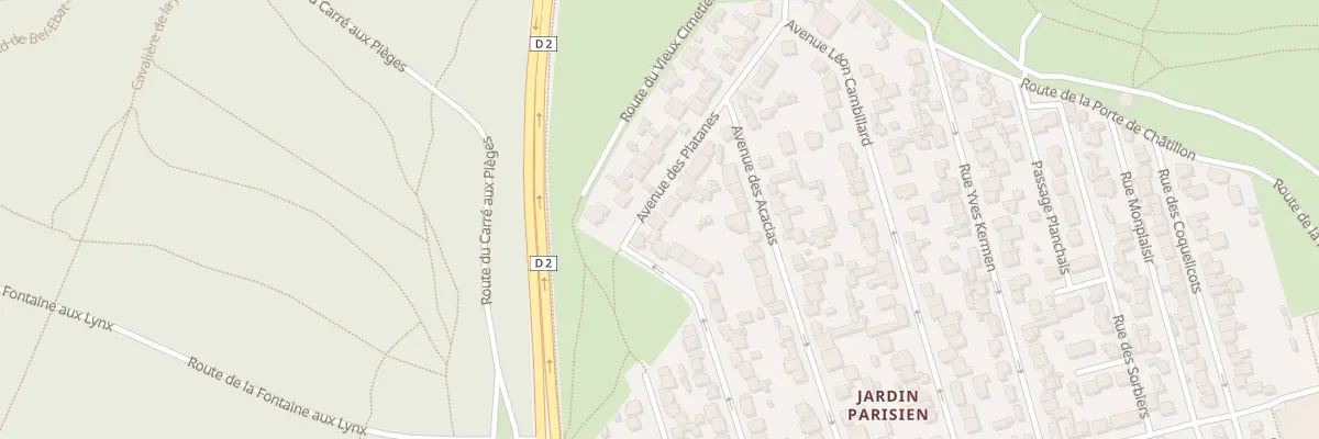 Plan du 21 Av des Platanes à Clamart