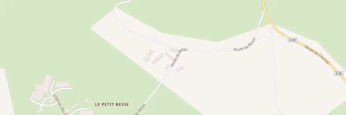Plan du 328 Rte de Besse à Saint-Pierre-les-Bois