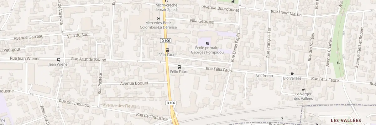 Plan du 11 Rue Félix Faure à Colombes