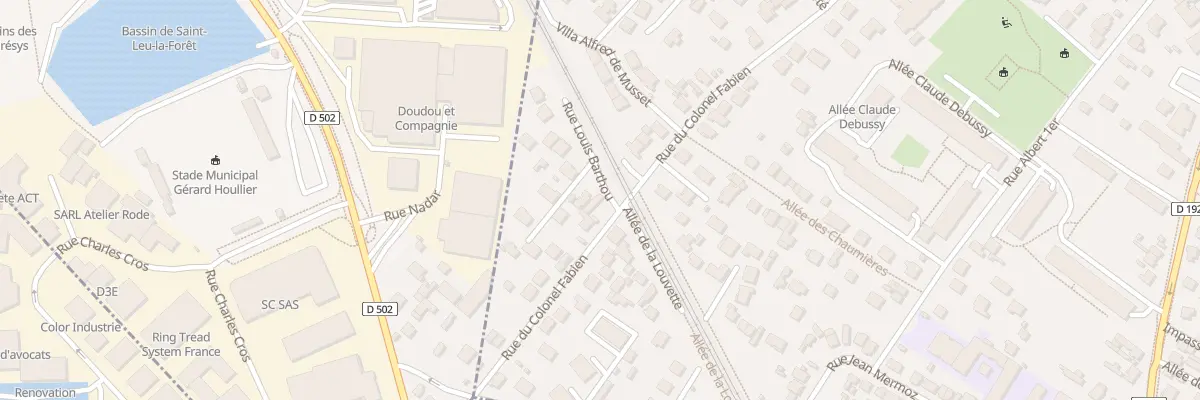 Plan du 108 Rue du Colonel Fabien à Saint-Prix