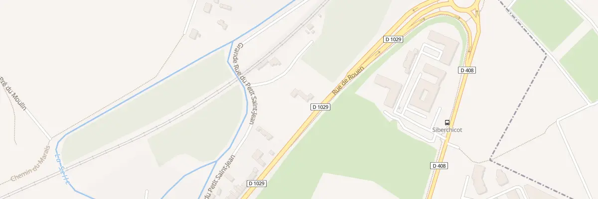 Plan du 93 Rte de Rouen à Pont-de-Metz
