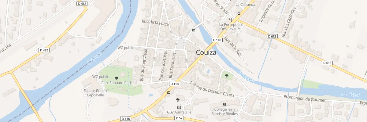 Plan du 3 Rue des Quatre Coins à Couiza