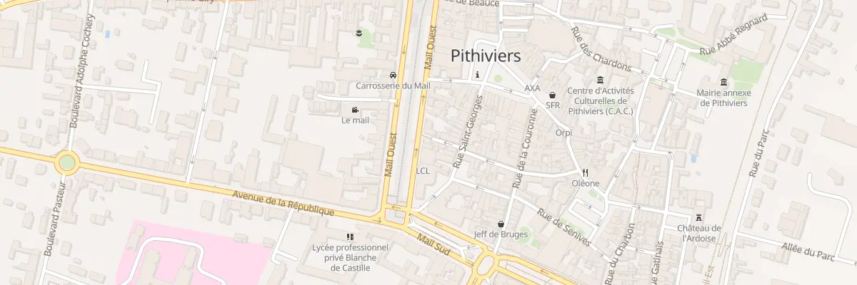 Plan du 7 Rue Neuve du Mail à Pithiviers