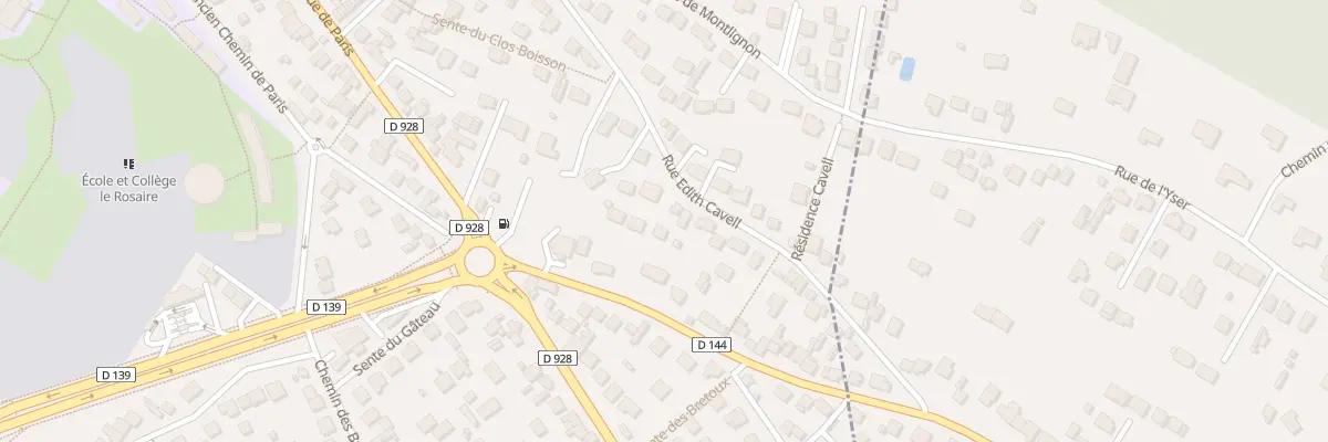 Plan du 42B Rue Edith Cavell à Saint-Leu-la-Forêt