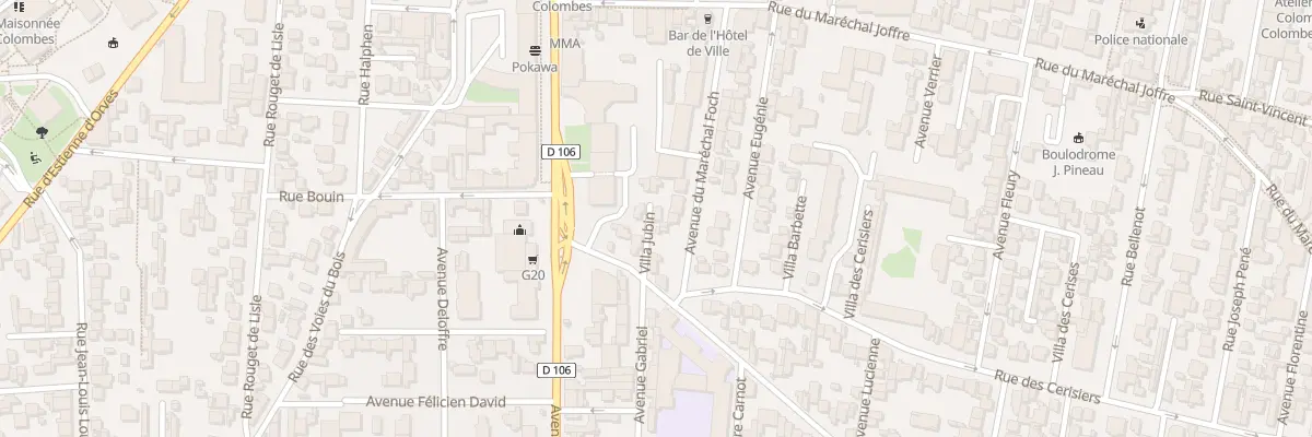 Plan du 9 Rue des Monts Clairs à Colombes