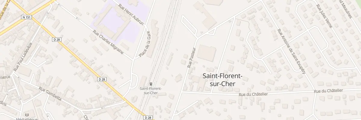 Plan du 15 Rue Pasteur à Saint-Florent-sur-Cher