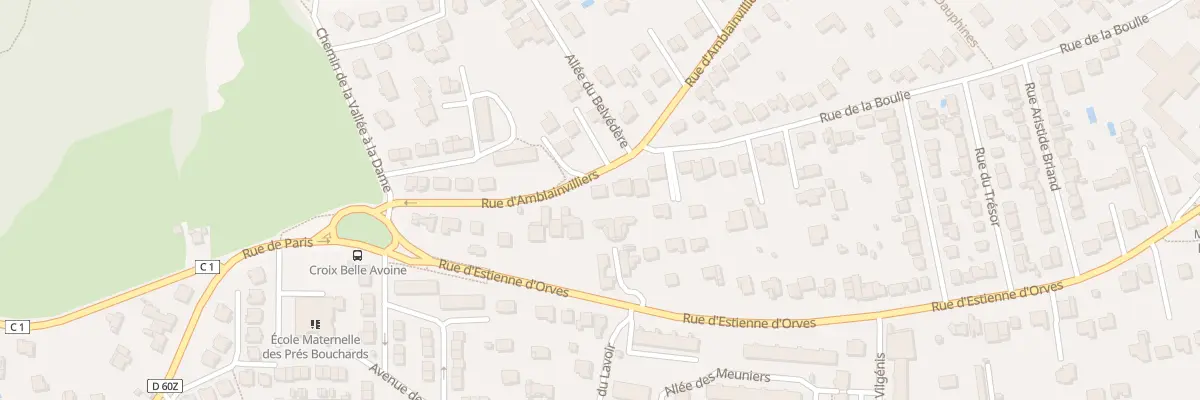 Plan du 95 Rue d’Amblainvilliers à Verrières-le-Buisson