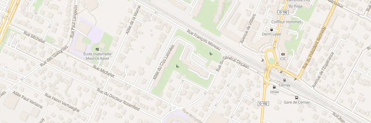 Plan du 3 All du Clos Laisnees à Ermont