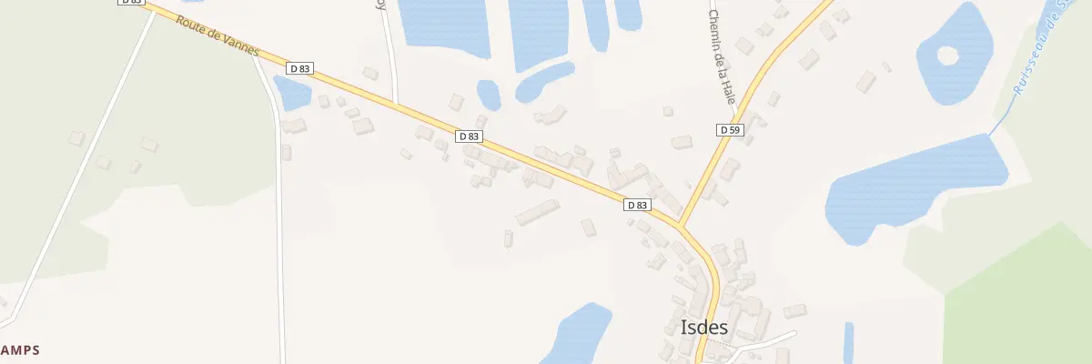 Plan du 13 Rte de Vannes à Isdes