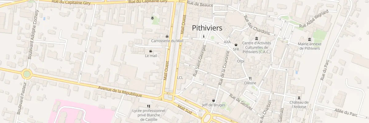 Plan du 6 Rue Neuve du Mail à Pithiviers