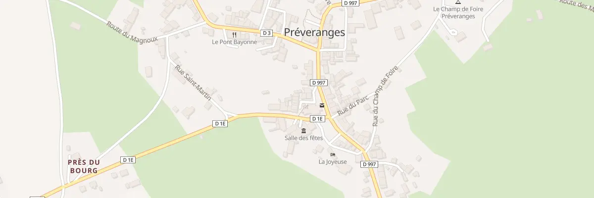 Plan du 8 Pl de l’Eglise à Préveranges