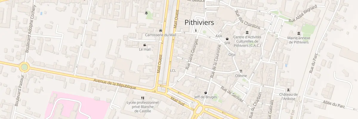 Plan du 5 Rue Neuve du Mail à Pithiviers