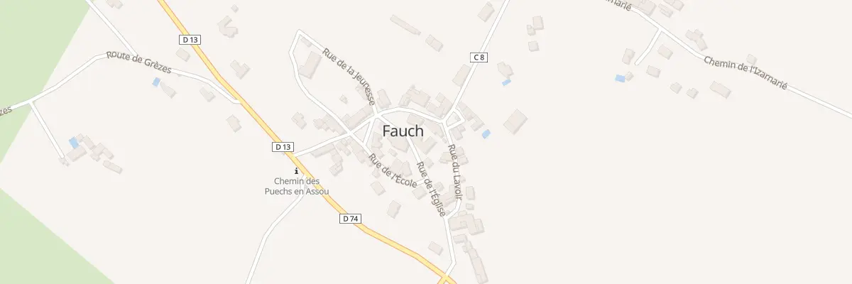 Plan du 1 Rue de l’église à Fauch