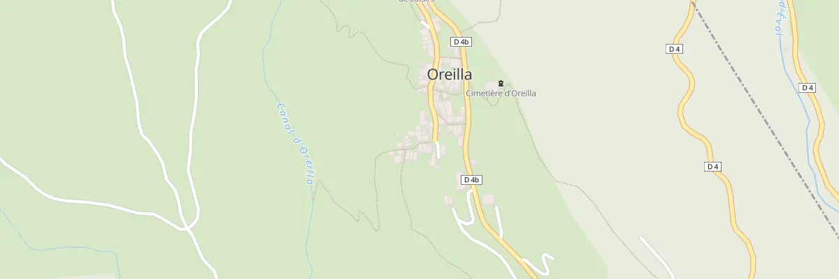 Plan du 7 Le Village à Oreilla