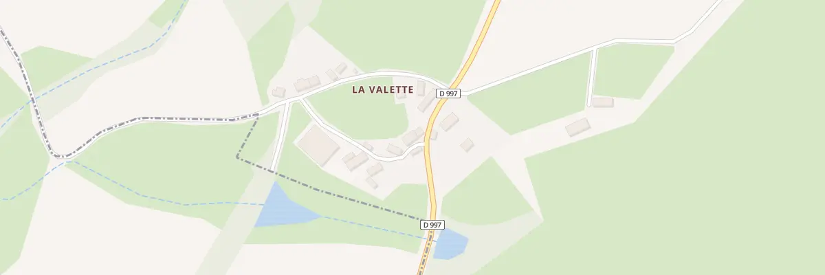 Plan du 7 La Valette à Saint-Pierre-le-Bost