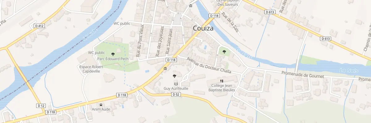Plan du 405 Le Village à Couiza
