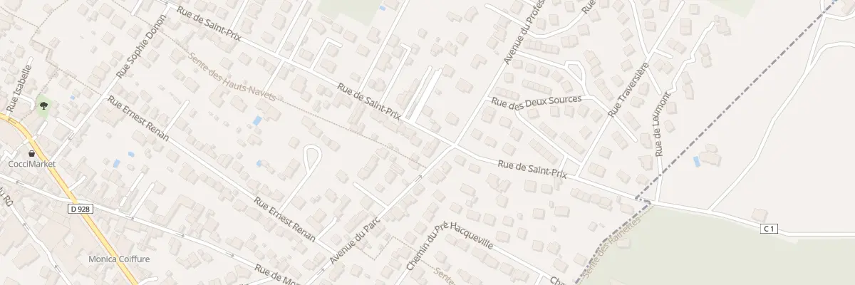 Plan du 102 Rue de Saint-prix à Saint-Leu-la-Forêt