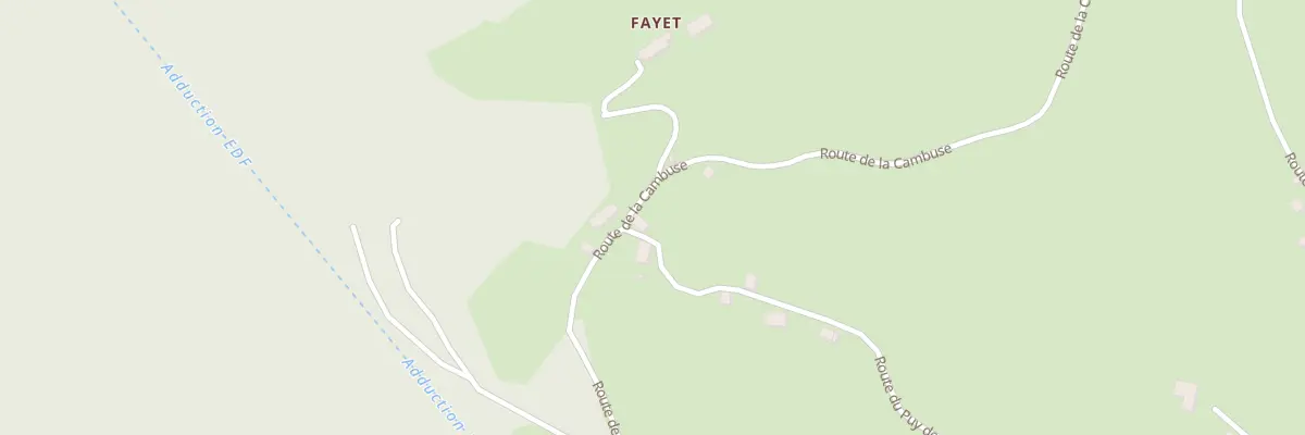 Plan du 5307 Le Fayet à Chalvignac