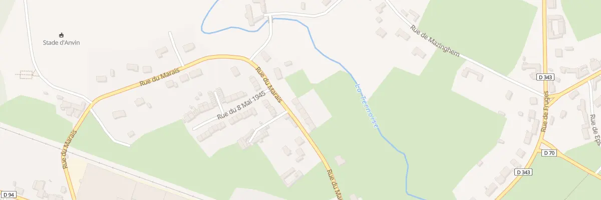 Plan du 357 Rue du Marais à Anvin