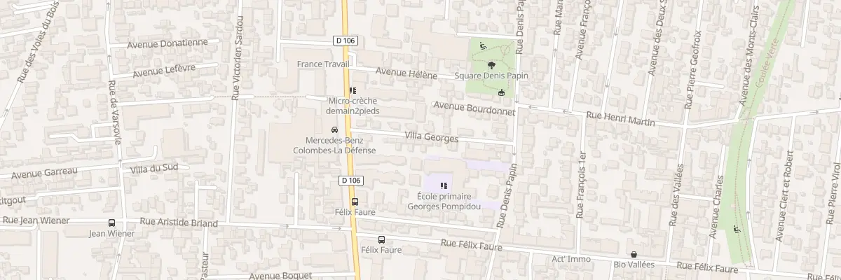 Plan du 6B Vla Georges à Colombes
