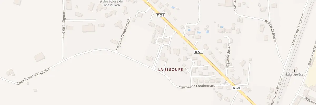 Plan du 280 Che de Fontbernard à Labruguière