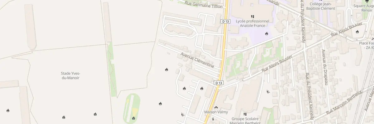 Plan du 9 Av Clémentine à Colombes