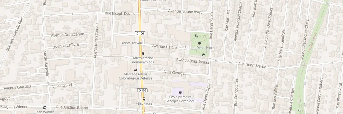 Plan du 10 Av Bourdonnet à Colombes