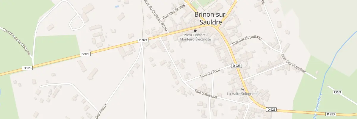 Plan du 5 Rue Sableuse à Brinon-sur-Sauldre