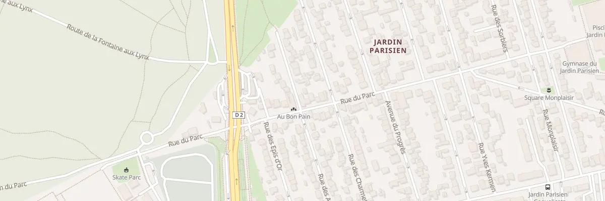 Plan du 96 Rue du Parc à Clamart