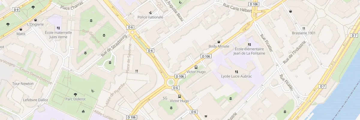 Plan du 9 Rue Victor Hugo à Courbevoie