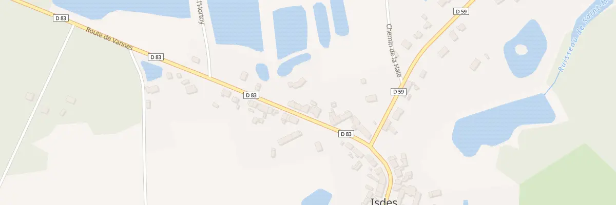 Plan du 18 Rte de Vannes à Isdes
