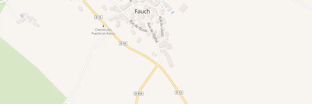 Plan du 16 Rue de l’école à Fauch