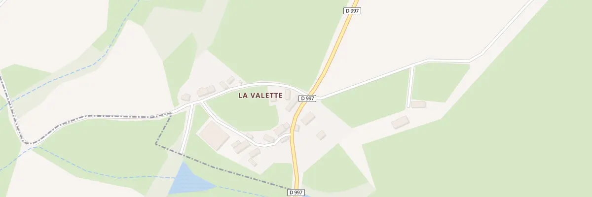 Plan du 9 La Valette à Saint-Pierre-le-Bost