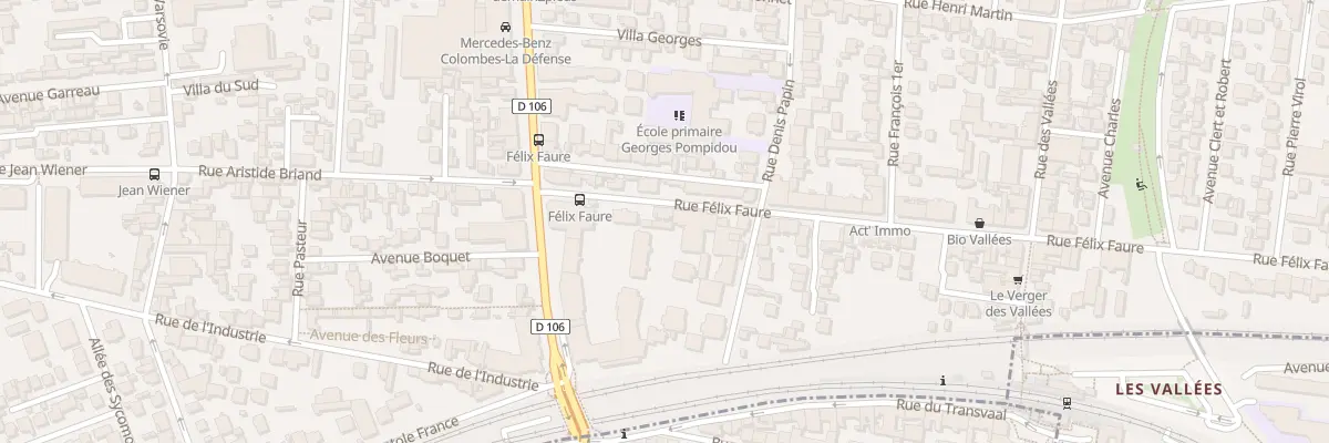 Plan du 16 Rue Félix Faure à Colombes