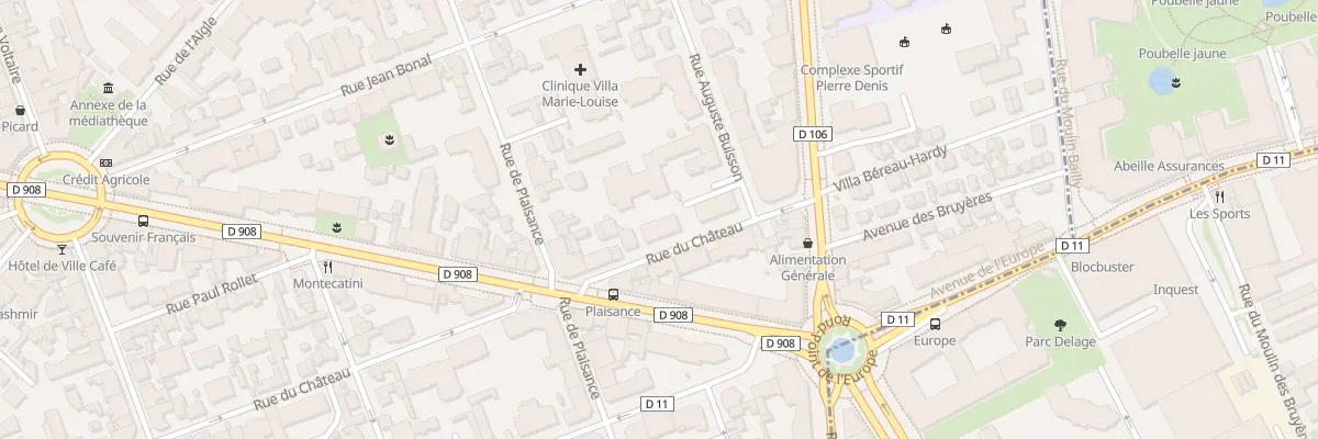 Plan du 12 Rue du Château à La Garenne-Colombes