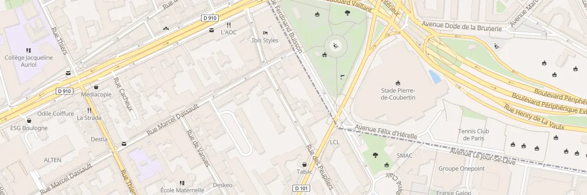 Plan du 54 Rue des Peupliers à Boulogne-Billancourt