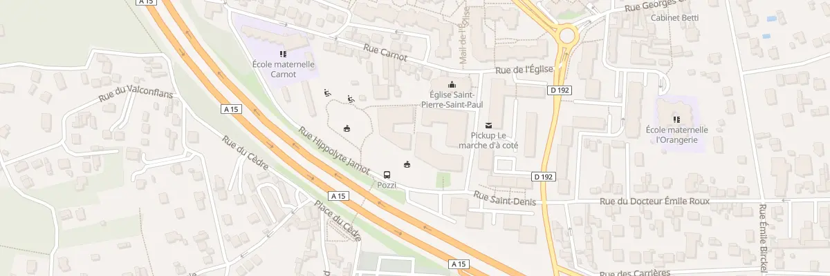 Plan du 1 Imp de l’Eglise à Sannois