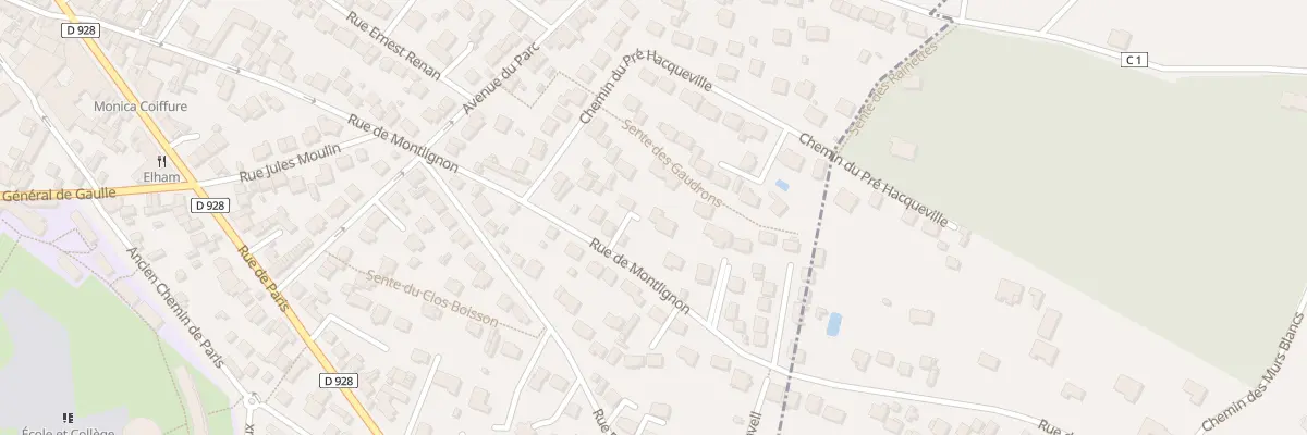 Plan du 77 Rue de Montlignon à Saint-Leu-la-Forêt