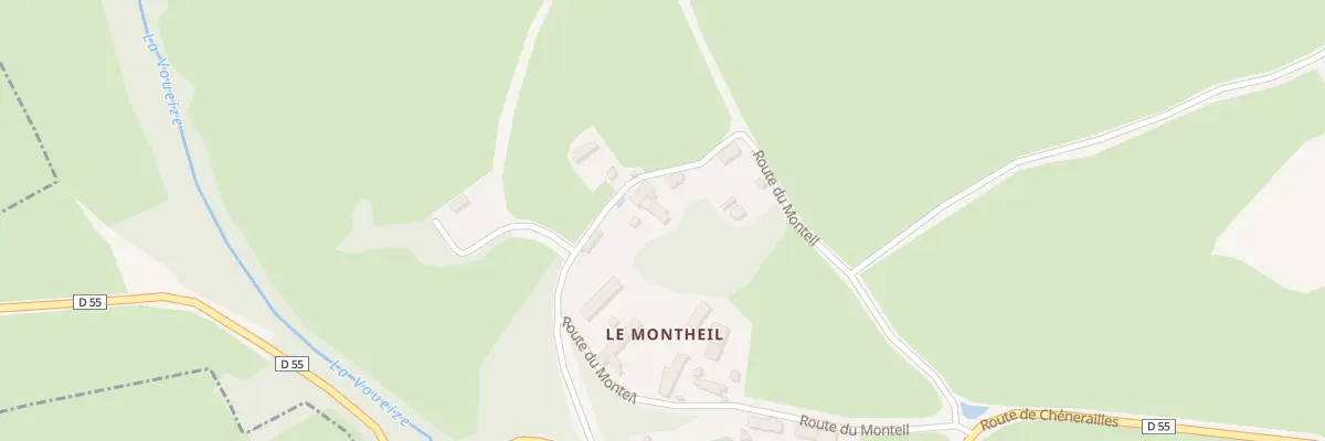 Plan du 12 Rte du Monteil à Saint-Loup