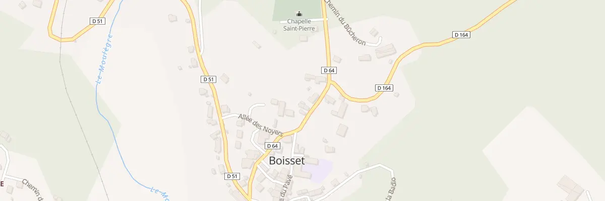 Plan du 5057 Le Bourg à Boisset