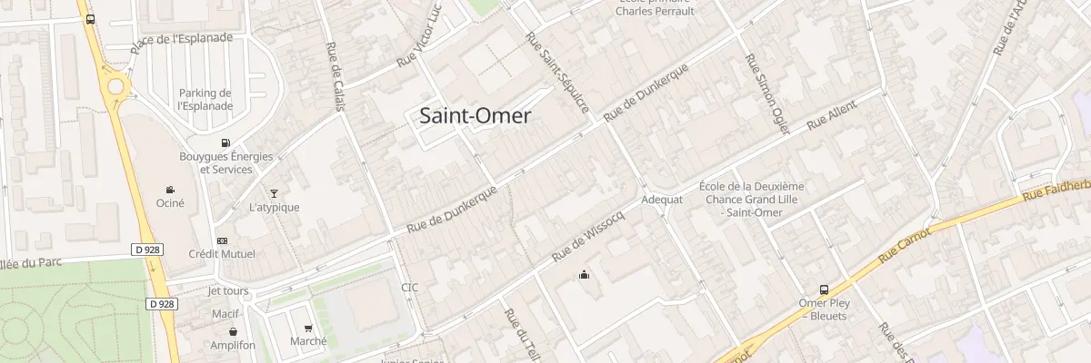 Plan du 47 Rue de Dunkerque à Saint-Omer