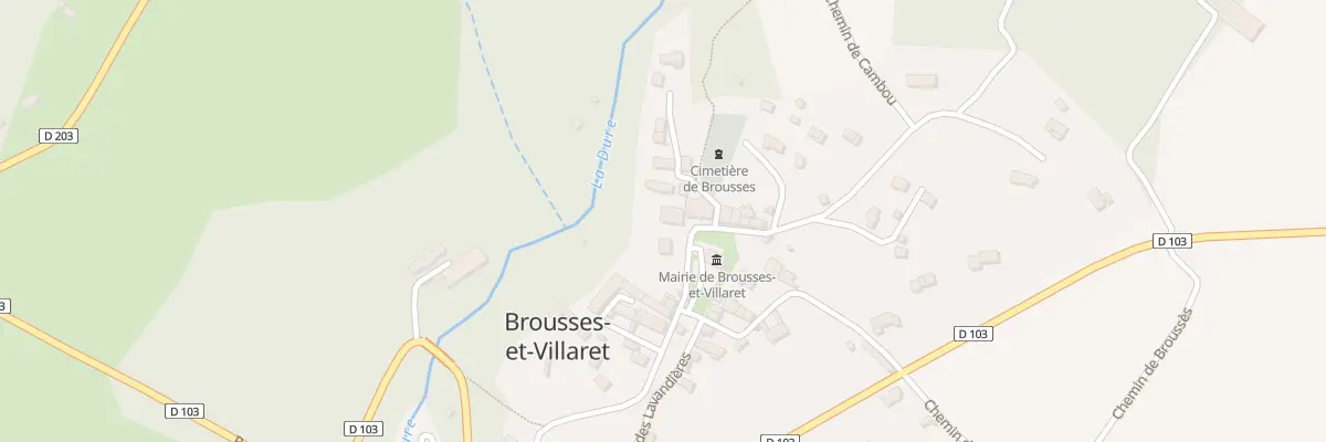 Plan du 11 Rue de la Mairie à Brousses-et-Villaret