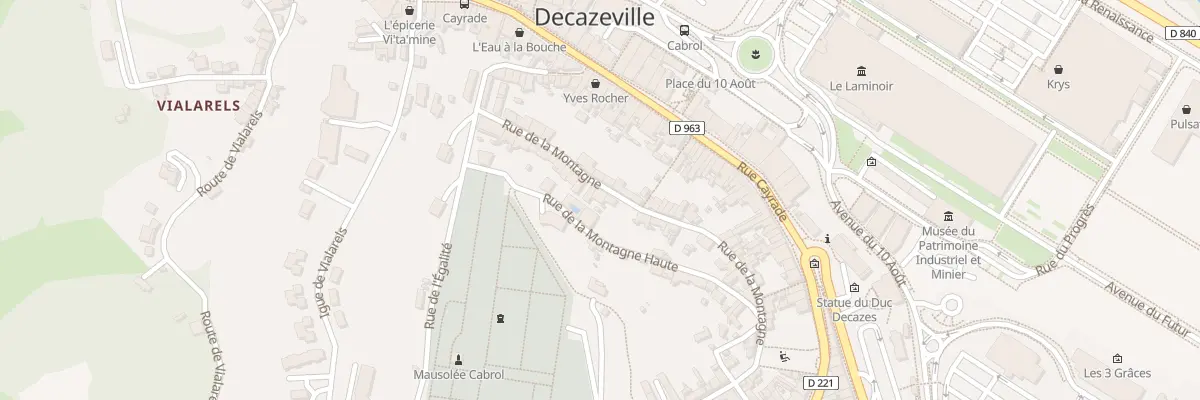 Plan du 25 Rue de la Montagne à Decazeville