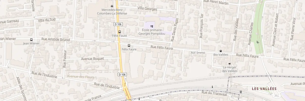 Plan du 22 Rue Félix Faure à Colombes