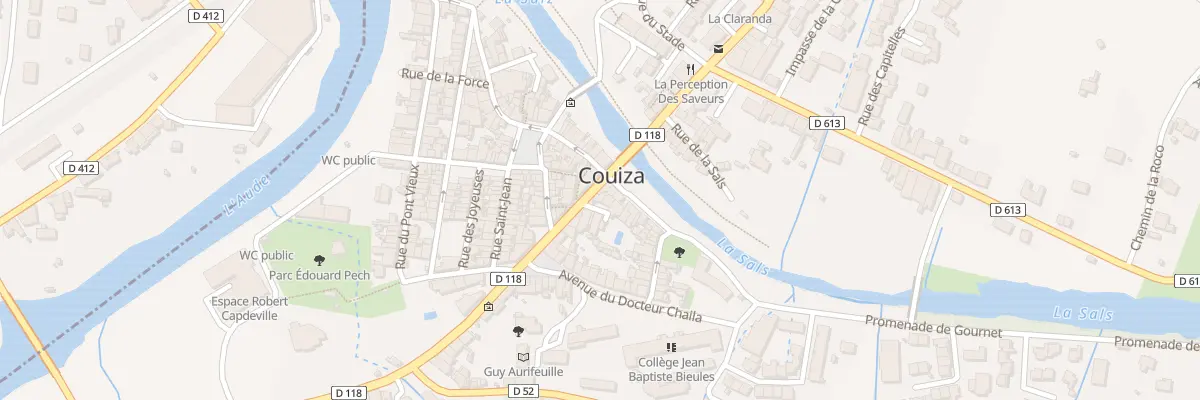 Plan du 31 Rte des Pyrénées à Couiza