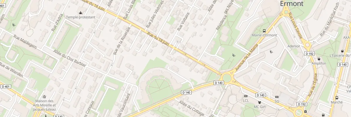 Plan du 39 Rue du Dix Huit Juin à Ermont
