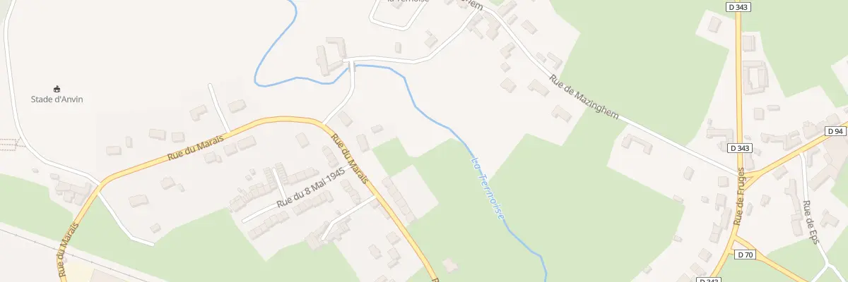 Plan du 417 Rue du Marais à Anvin